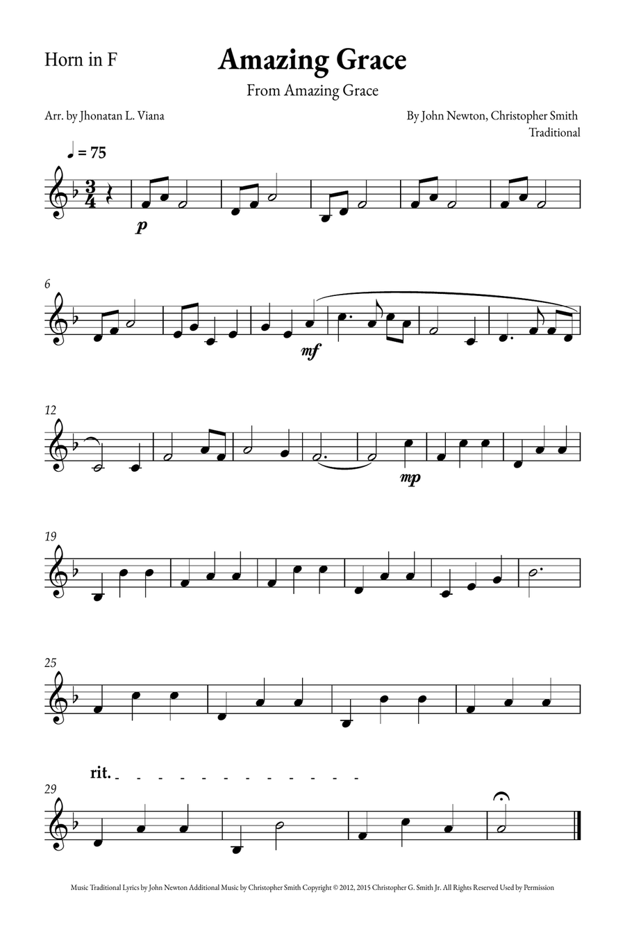 Amazing Grace Amazing Grace Small Ensemble scores gallery preview page 6