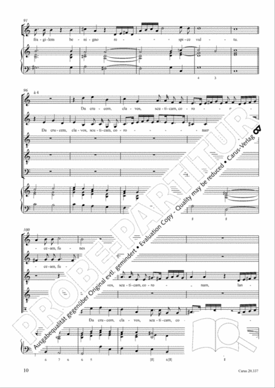 Aufer immensam, aufer, Deus SATTB scores gallery preview page 10