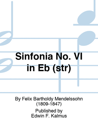 Sinfonia No. VI in Eb (str)