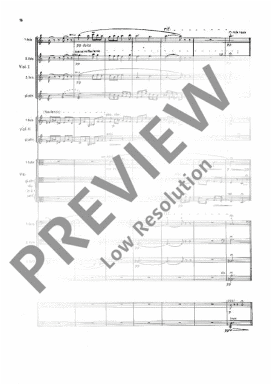 Fantasia for Strings String Orchestra scores gallery preview page 21