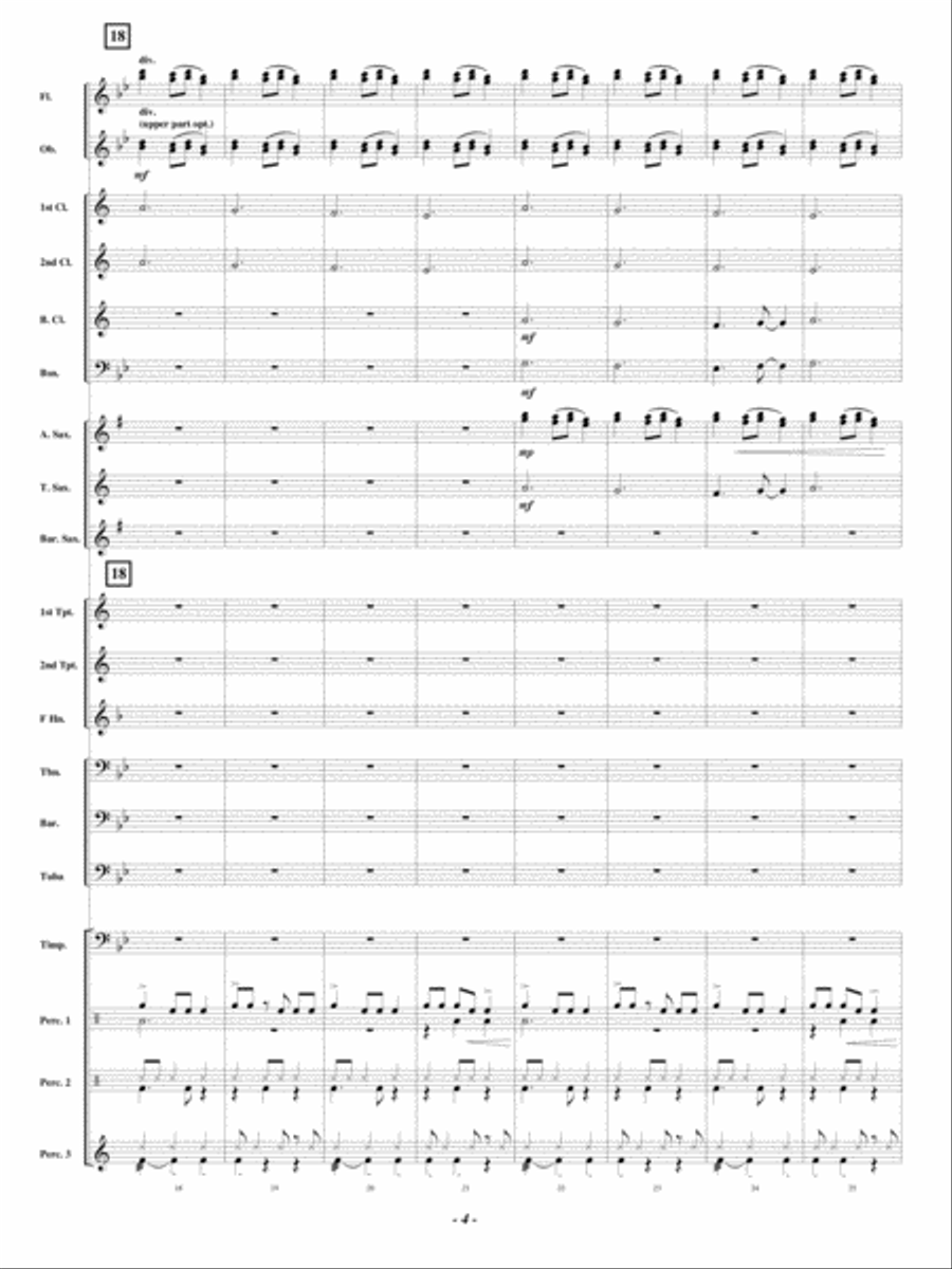 Latin Bell Carol Concert Band scores gallery preview page 4