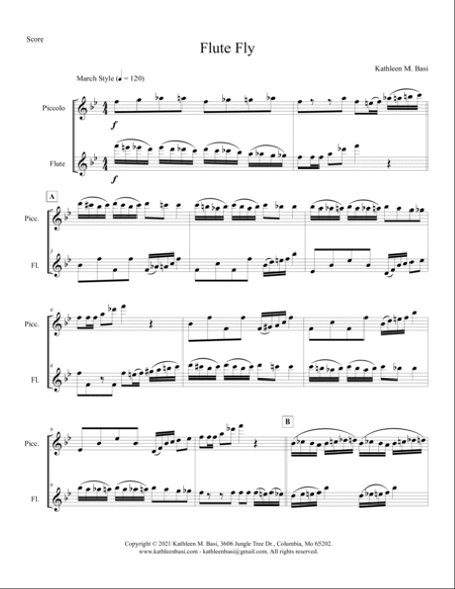 Flute Fly Woodwind Ensemble scores gallery preview page 2