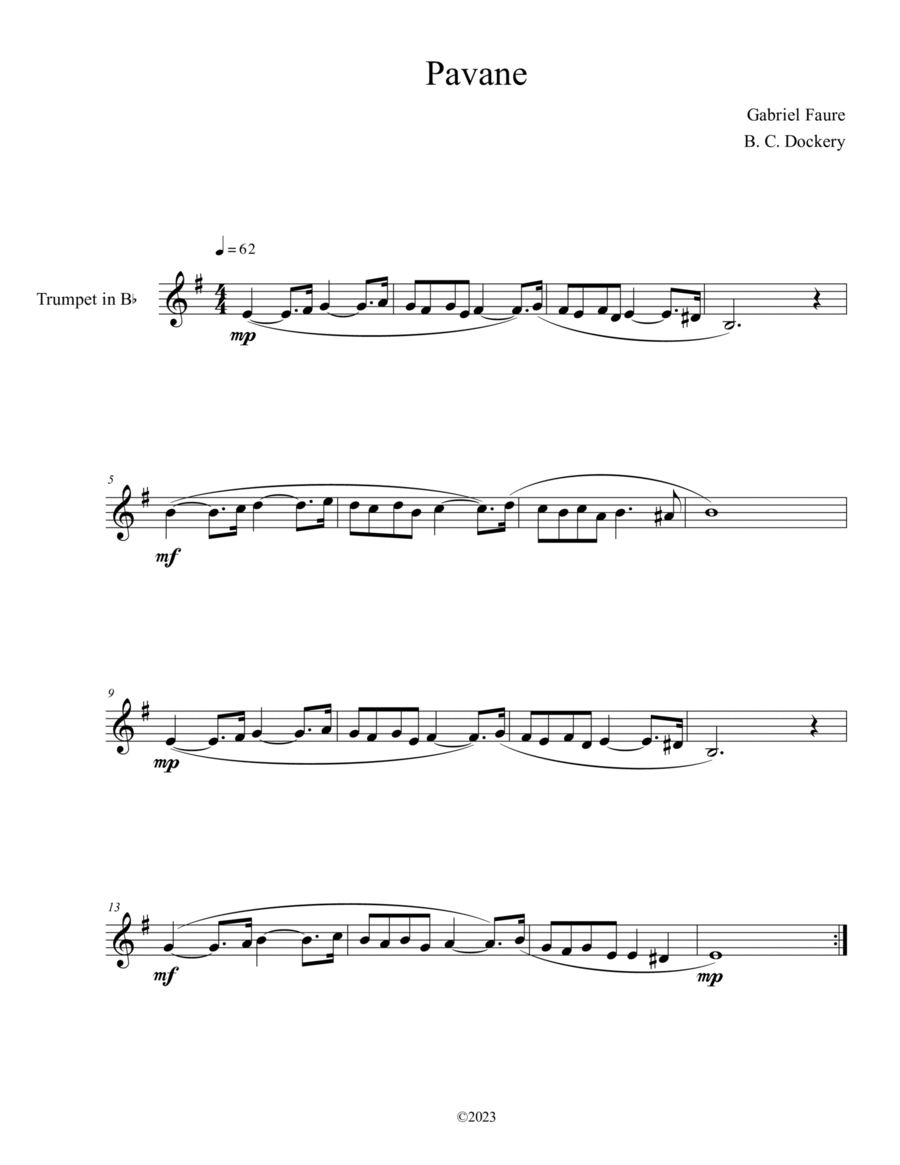 Pavane (Trombone Solo) image number null