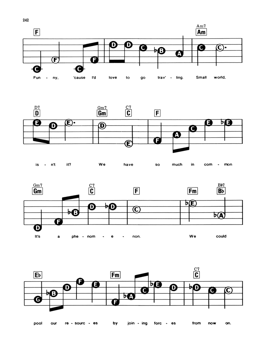 Small World (from Gypsy) Electronic Keyboard scores gallery preview page 2
