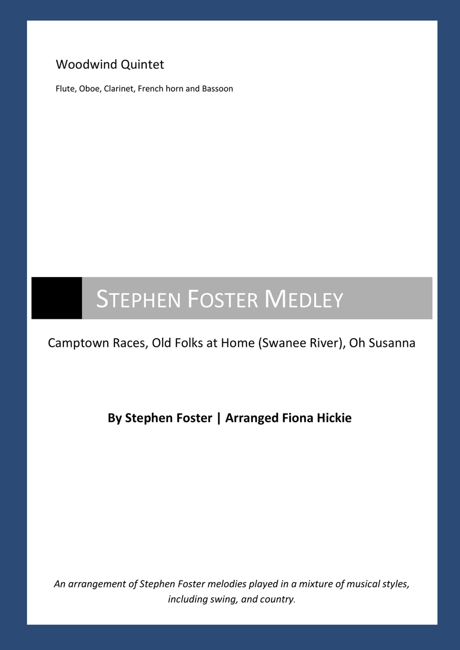 Stephen Foster Medley Woodwind Quintet scores gallery preview page 1