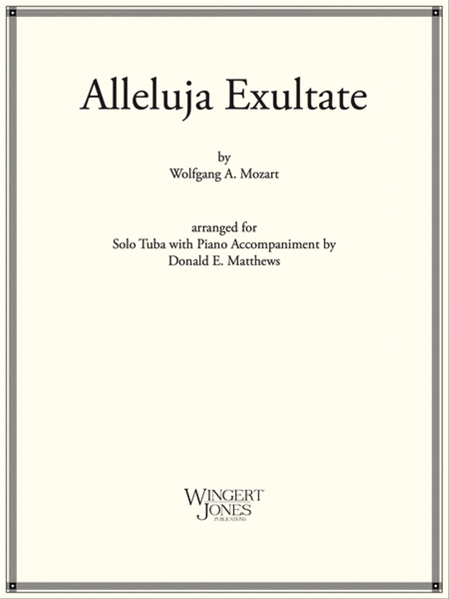 Alleluja Exultate Tuba scores gallery preview page 1