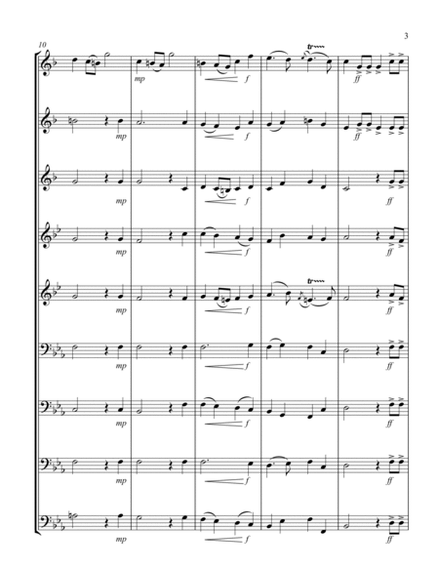 La Rejouissance (from "Heroic Music") (Eb) (Brass Nonet - 3 Trp, 2 Hrn, 2 Trb, 1 Euph, 1 Tuba)