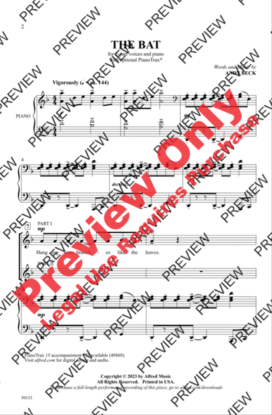 The Bat 2-Part scores gallery preview page 2