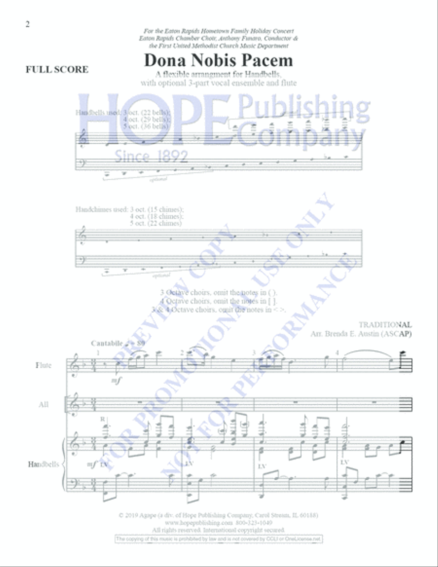 Dona Nobis Pacem Teacher Editions scores gallery preview page 2