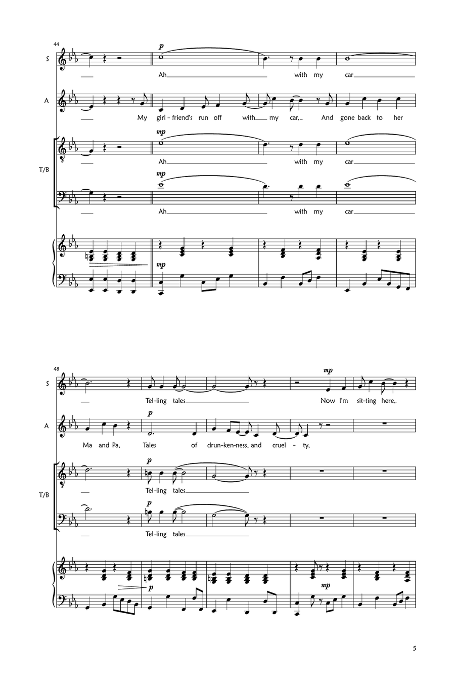 Sunny Afternoon 3-Part scores gallery preview page 5
