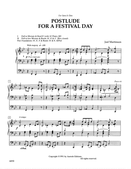 Postlude for a Festival Day