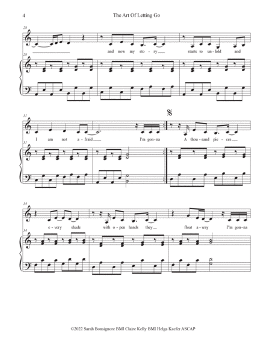 The Art of Letting Go Voice scores gallery preview page 5