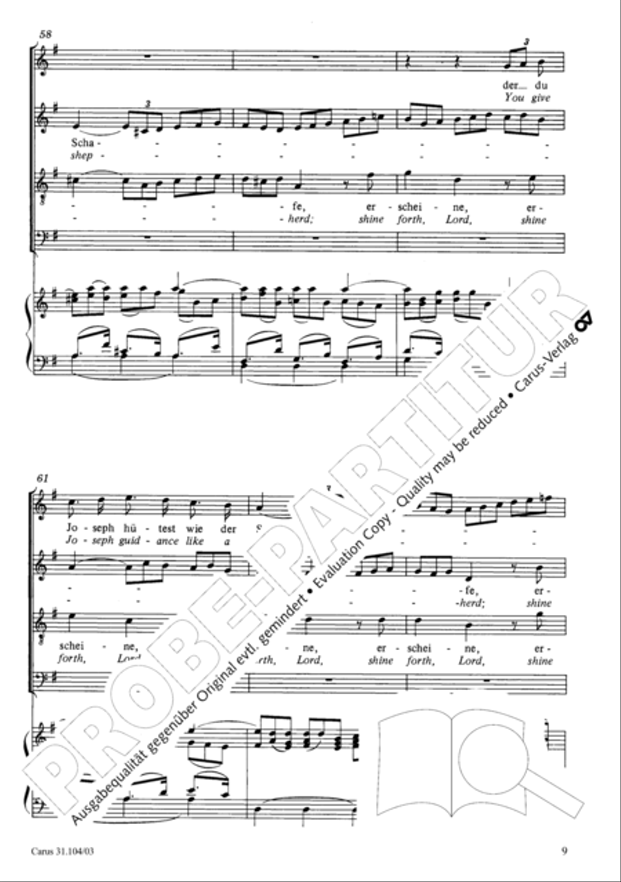 O shield of Israel, hear us (Du Hirte Israel, hore) TB scores gallery preview page 10