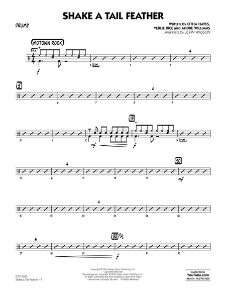 Shake a Tail Feather (arr. John Wasson) - Drums