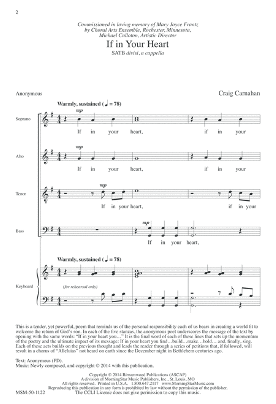 If in Your Heart If in Your Heart Divisi scores gallery preview page 2
