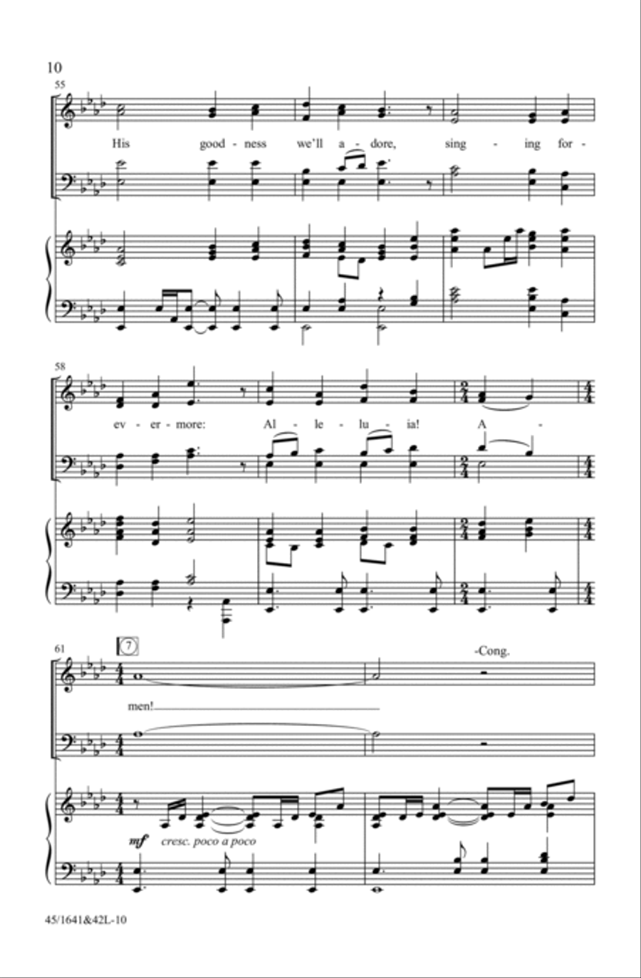 A Festival of Hymns SATB (Digital Download) 4-Part scores gallery preview page 10
