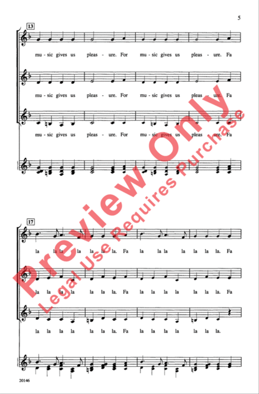 Three New Madrigals Women's Choir scores gallery preview page 5