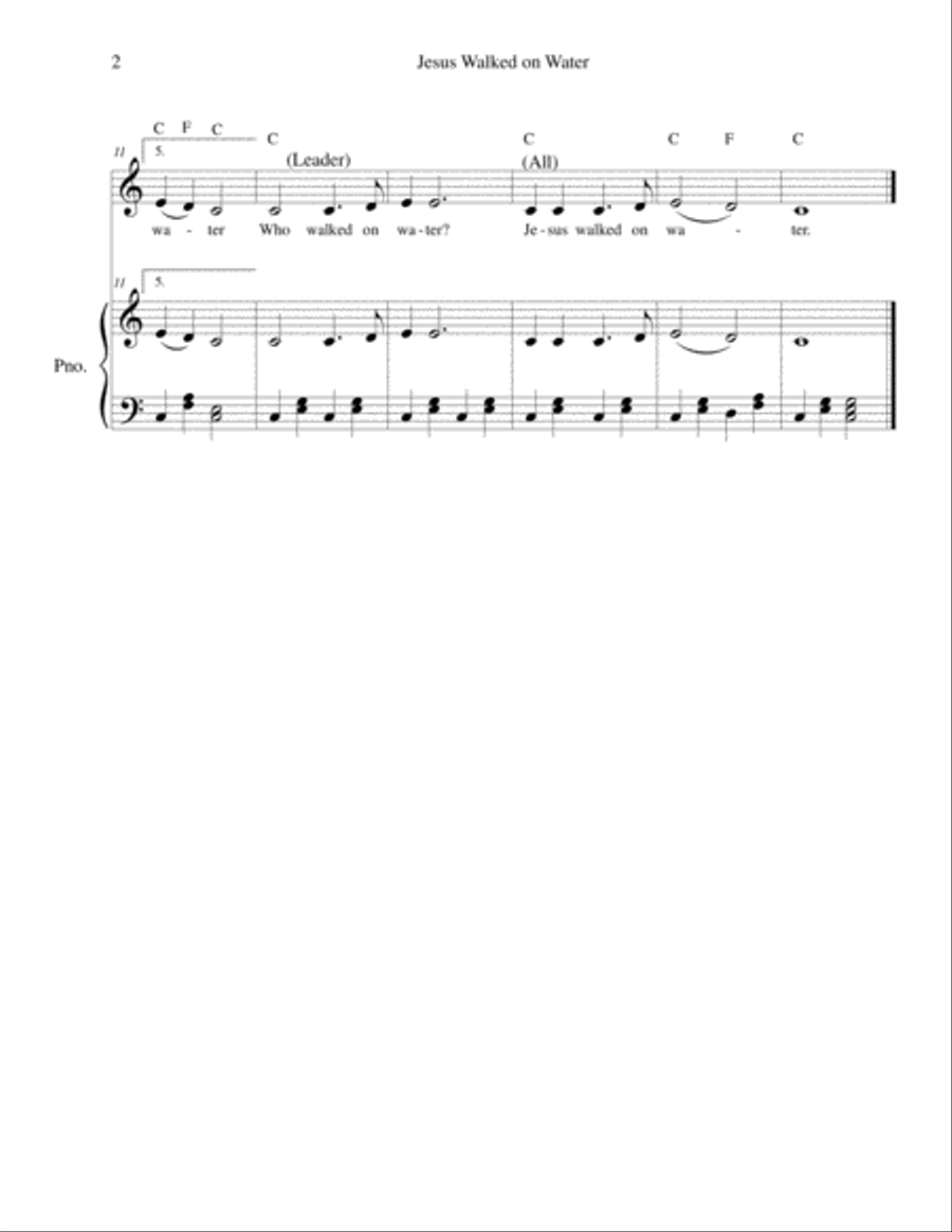 Bible songs for kids - solo and piano Piano, Vocal, Guitar scores gallery preview page 6