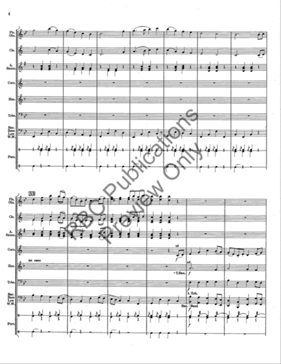 March From Early America (Score) Concert Band scores gallery preview page 5