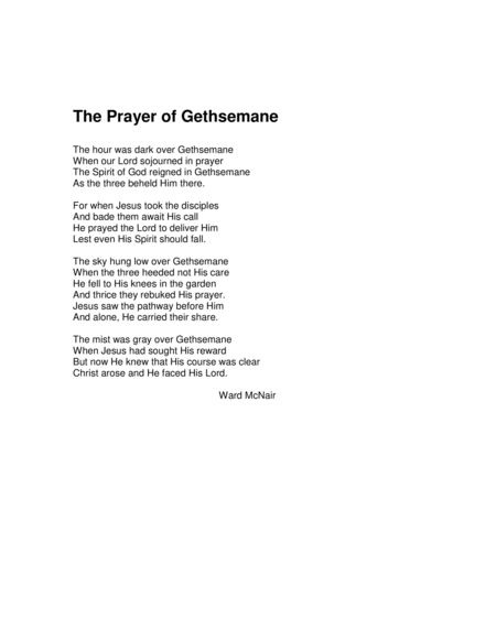 The Prayer Of Gethsemane image number null