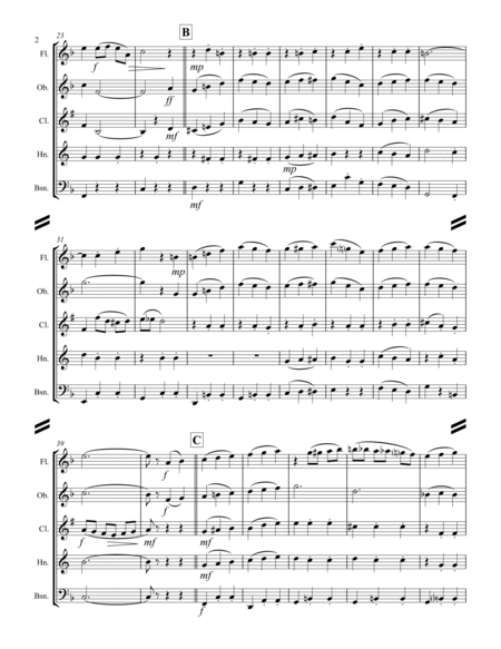 Broadway Medley (for Woodwind Quintet) image number null