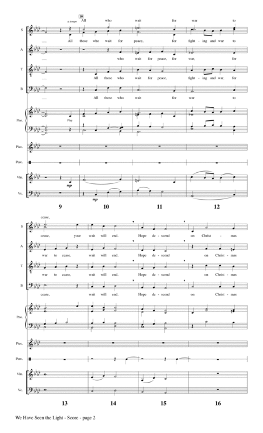 We Have Seen the Light - Full Score Choir scores gallery preview page 2