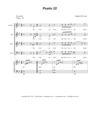 Psalm 22 (My God, My God) (for SATB)