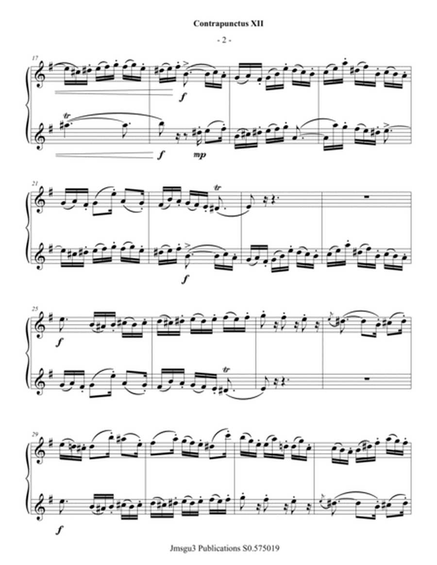 Bach: Four Duets from the Art of Fugue for Clarinet & Bass Clarinet image number null