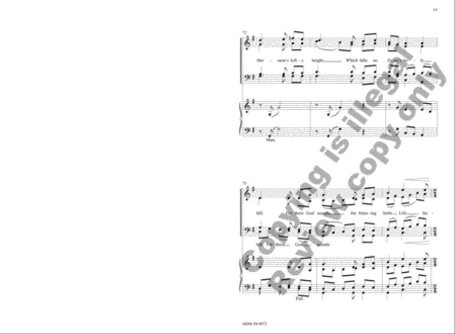 How Very Good and Pleasant 4-Part scores gallery preview page 12