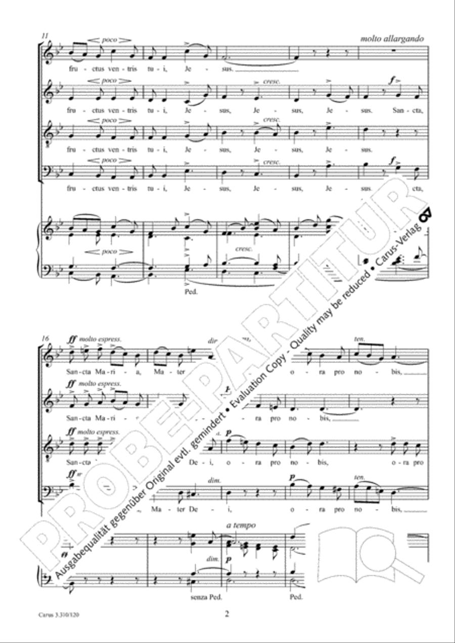 Ave Maria Choir scores gallery preview page 3