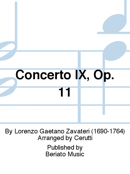 Concerto IX, Op. 11