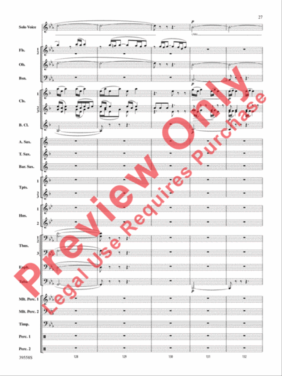 I Was Born for This Concert Band scores gallery preview page 28