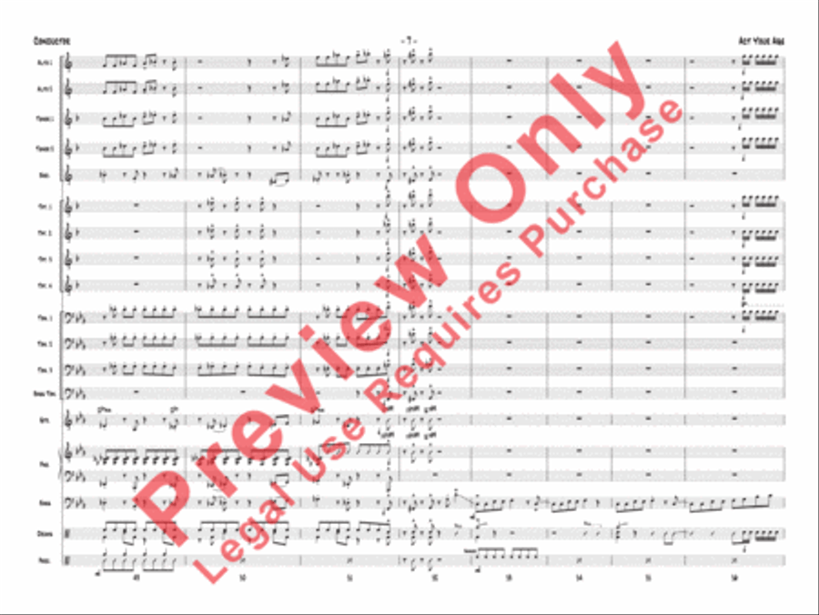 Act Your Age Jazz Ensemble scores gallery preview page 10