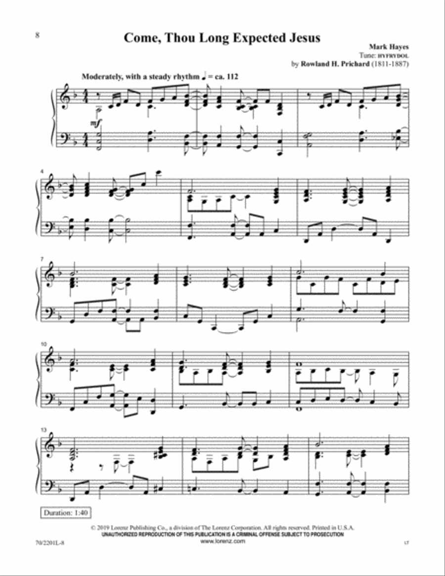 Mark Hayes Christmas Miniatures Piano Solo scores gallery preview page 5