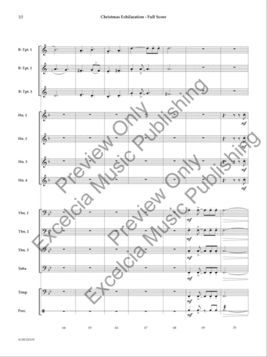 Christmas Exhilaration Small Ensemble scores gallery preview page 11
