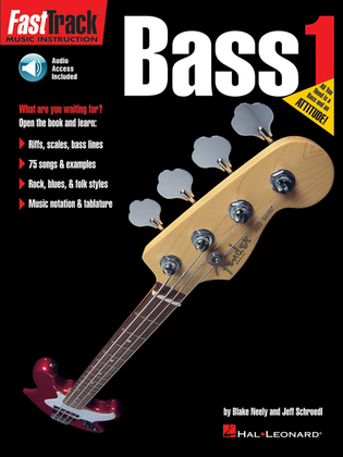 Book cover for FastTrack Bass Method – Book 1