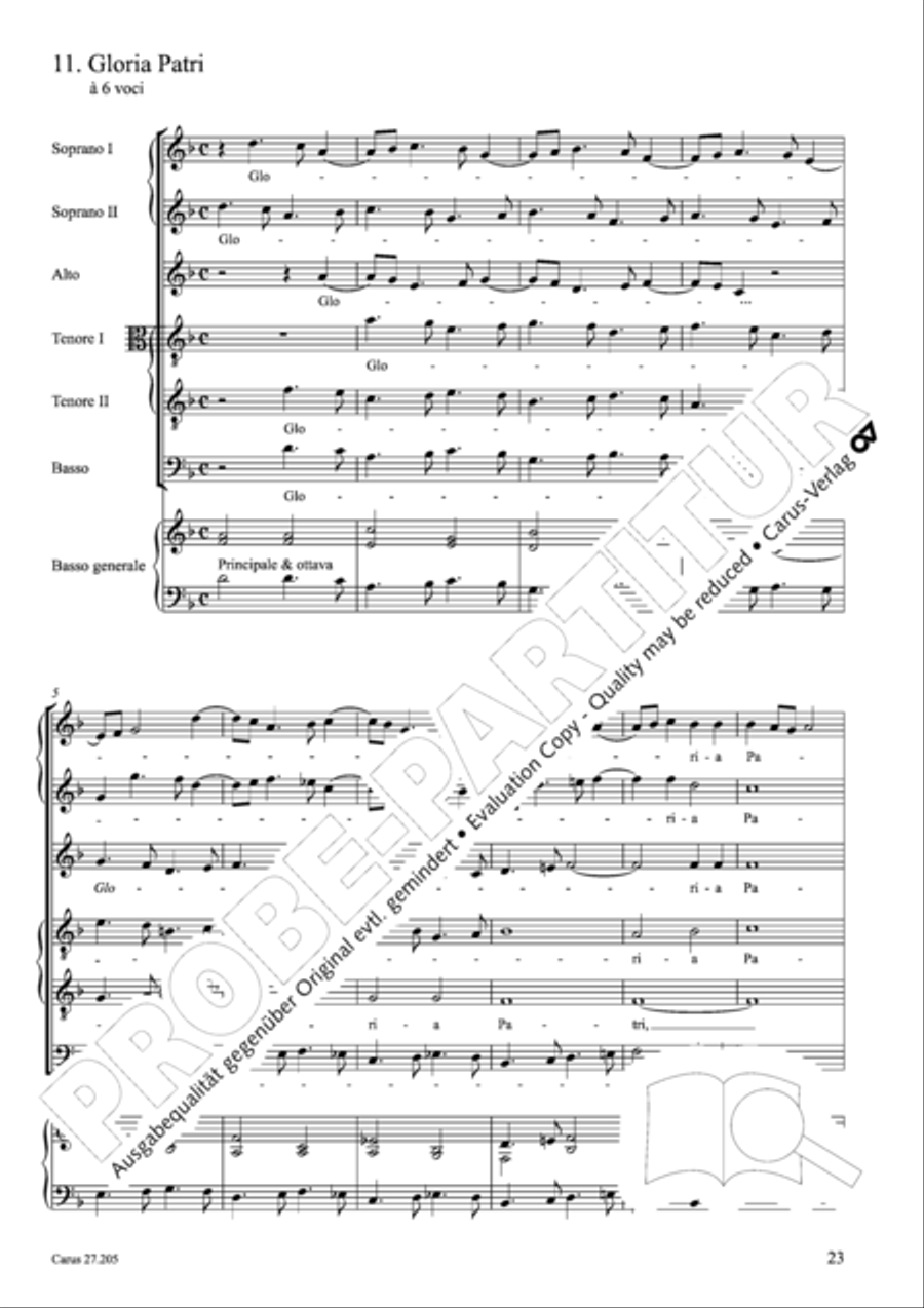 Magnificat a 6 (Magnificat a sei voci) Choir scores gallery preview page 32