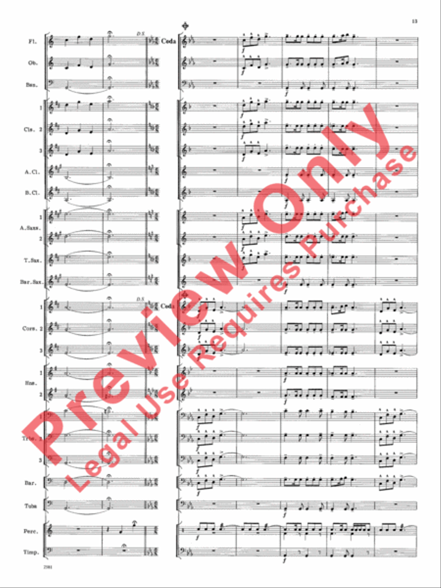 Devil Dance Concert Band scores gallery preview page 14