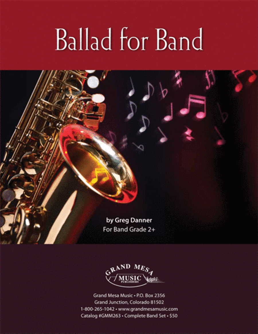 Ballad for Band Ballad for Band Concert Band scores gallery preview page 1