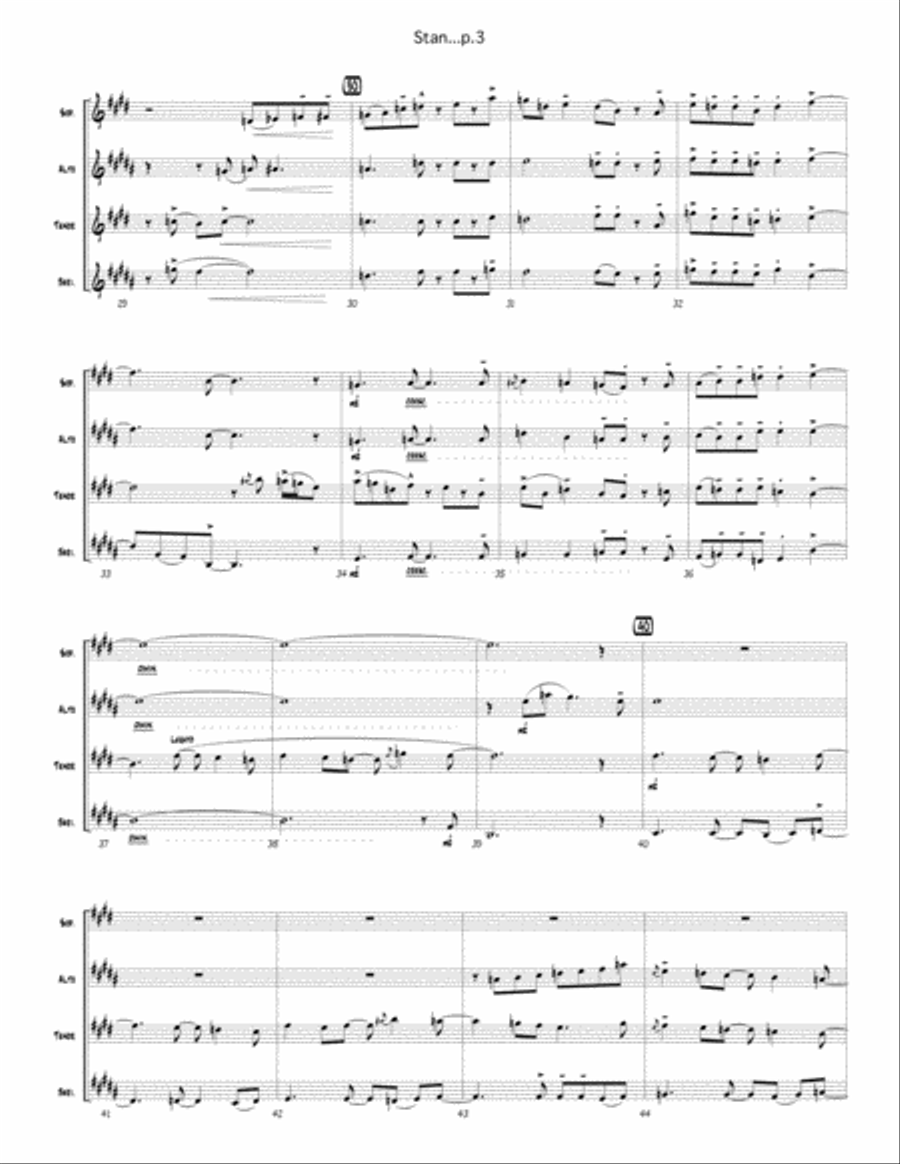 whatever Stan wants Woodwind Quartet scores gallery preview page 5