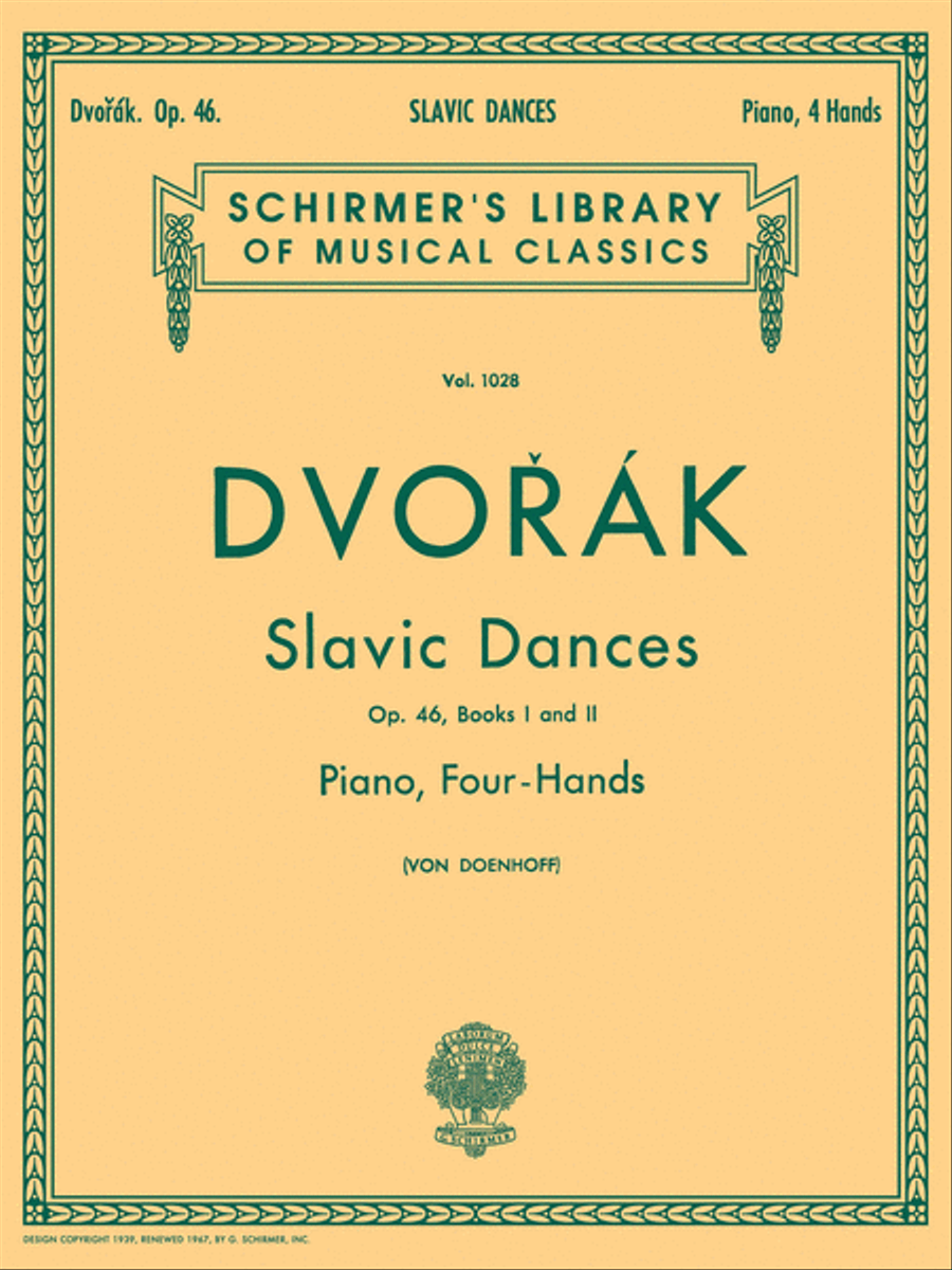 Slavonic Dances, Op. 46 – Books 1 & 2 1 Piano, 4-Hands scores gallery preview page 1