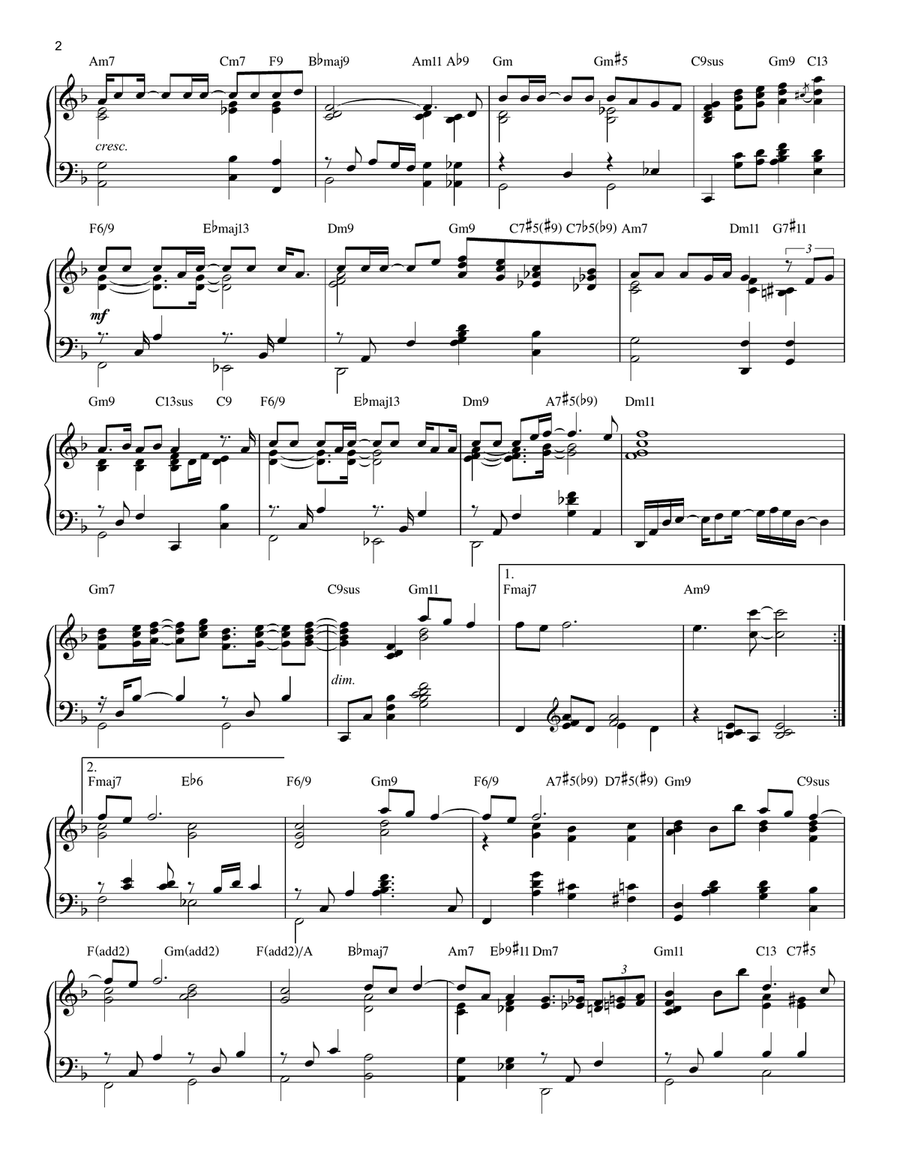 Believe [Jazz version] (from The Polar Express) (arr. Brent Edstrom) Piano Solo scores gallery preview page 2
