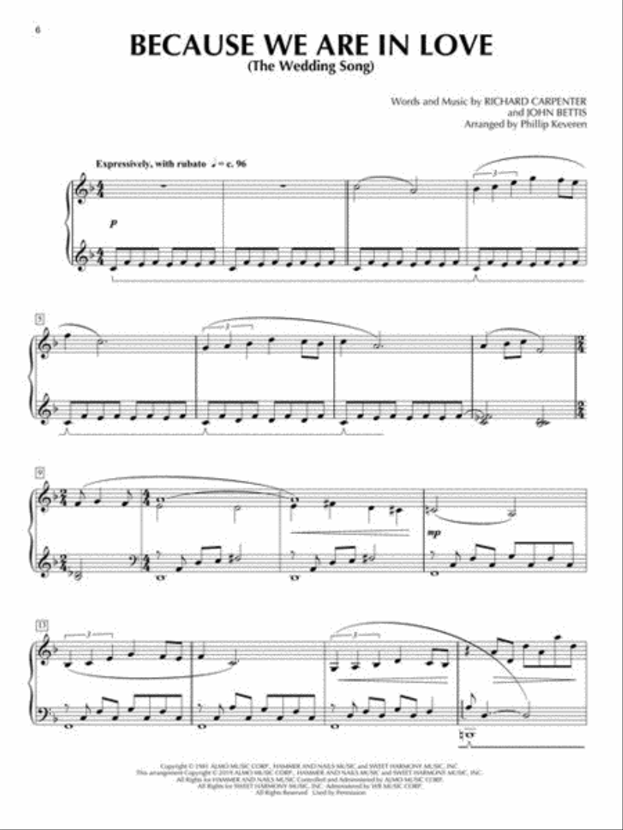 Carpenters Piano Solo scores gallery preview page 5