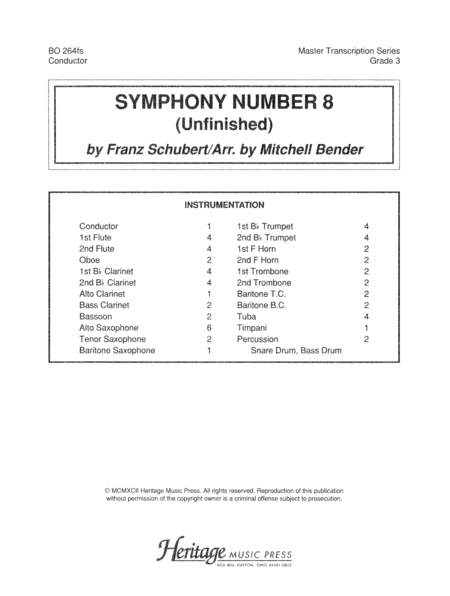 Symphony No. 8 (Unfinished Symphony)