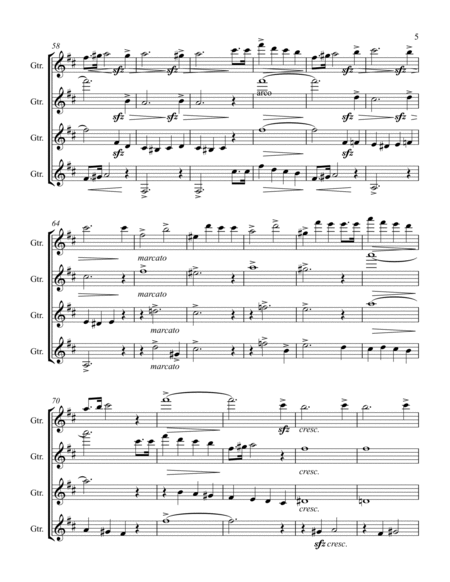 String Quartet No. 2 in D Major (Guitar Quartet) image number null
