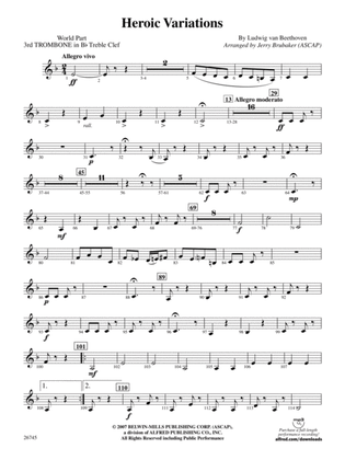 Heroic Variations: (wp) 3rd B-flat Trombone T.C.