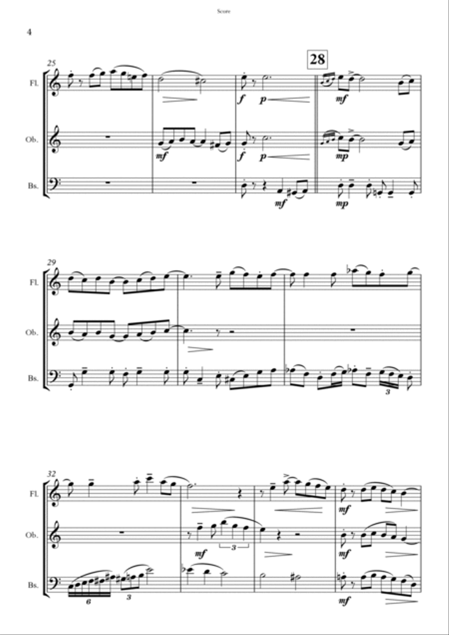 Tereza Da Praia Woodwind Trio scores gallery preview page 4