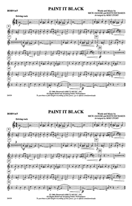 Paint It Black: 1st F Horn
