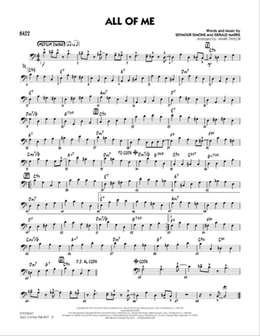 Jazz Combo Pak #37 (Count Basie) - Bass Jazz Ensemble scores gallery preview page 2