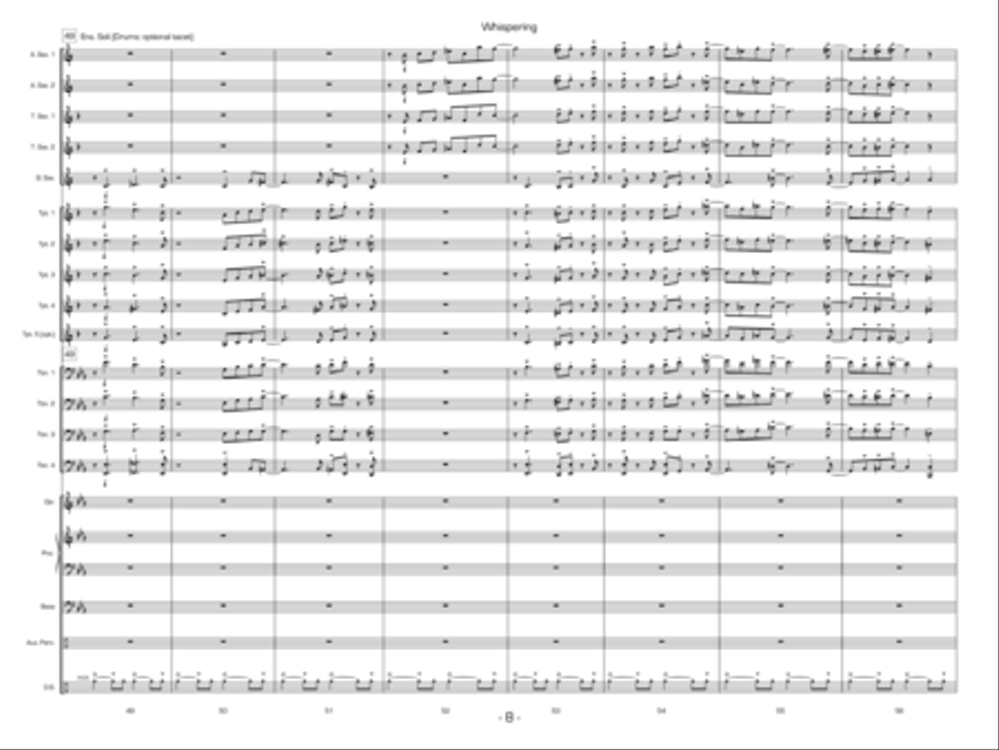 Whispering Jazz Ensemble scores gallery preview page 8